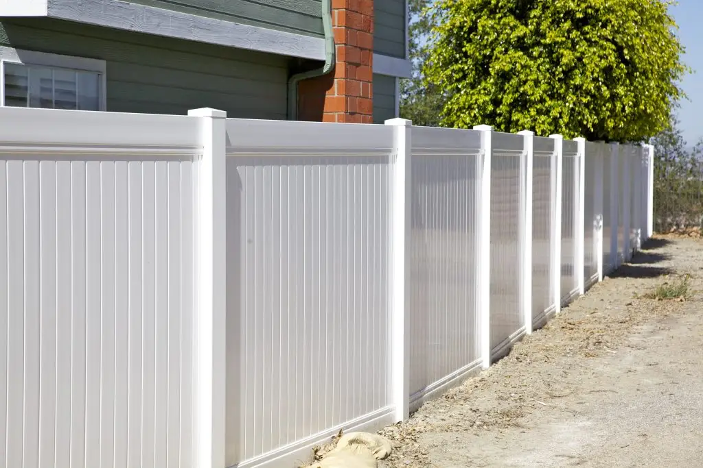 white fence