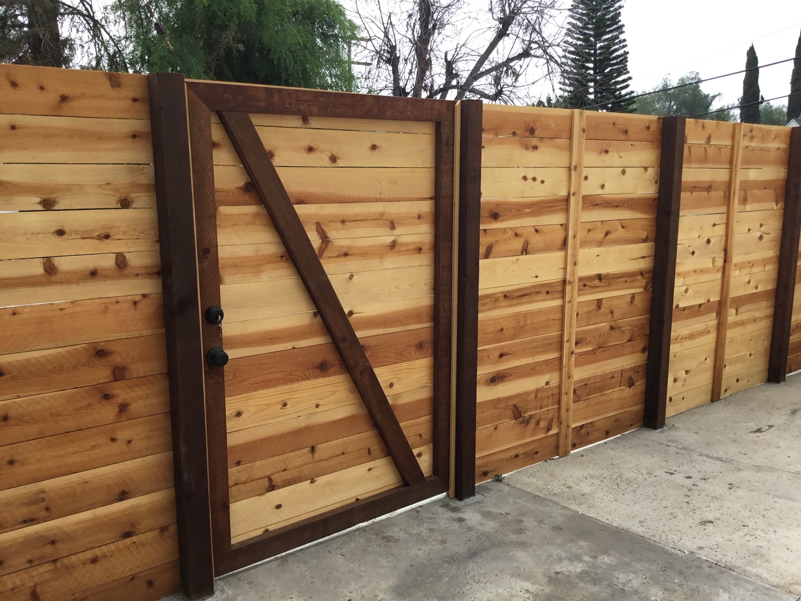 wood fence